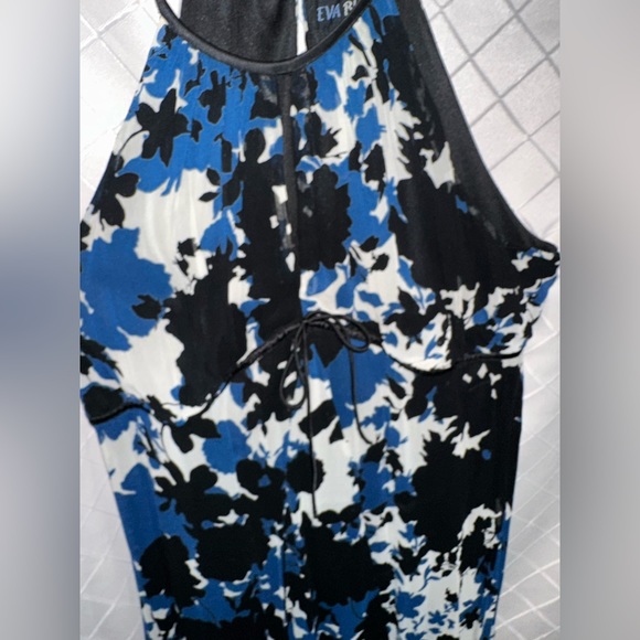 Beautiful Eva Blue black and blue dress, size 12 - Picture 2 of 6